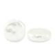 Imitation freshwater pearls coin 8x8mm White